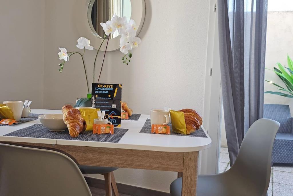 Apartament L'Orchidee, Proche De La Gare Avec Clim Et Terrasse Narbona Zewnętrze zdjęcie